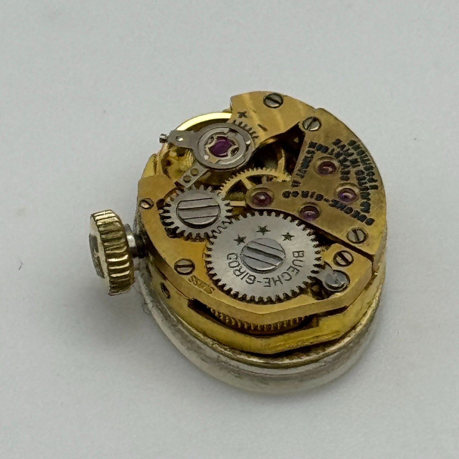 12.8mm Ladies Bueche Girod Manual Wind Swiss 17 Jewels Watch Movement PARTS