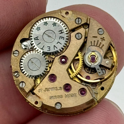 19.6mm Helvetia Cal 91 Balance Ok Watch Movement Swiss Vintage PARTS SPARES