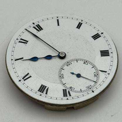 42mm Unidentified High Grade 19 Jewels Swiss Hunter Pocket Watch Movement PARTS