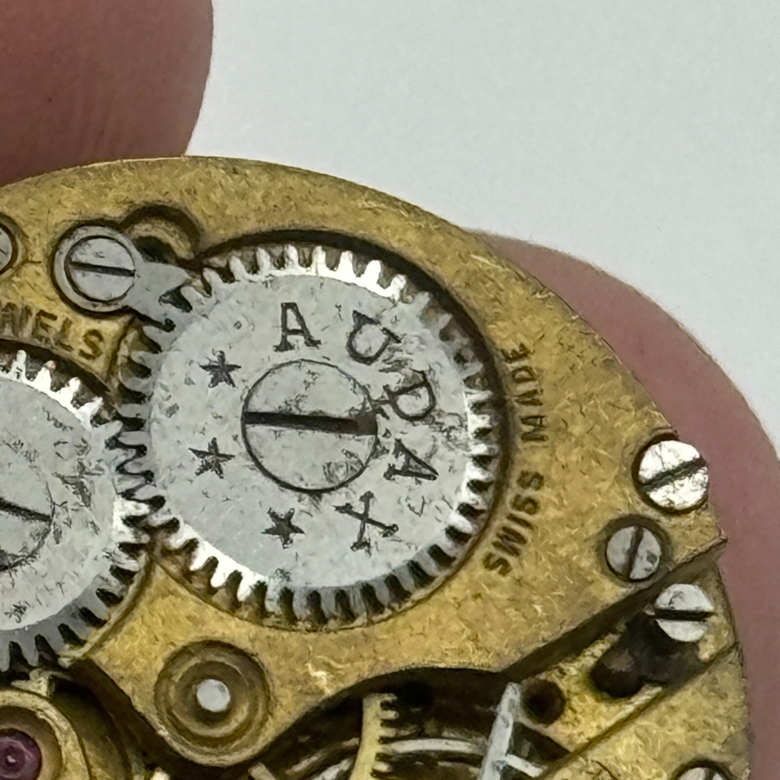 23.6mm Audax W.J.H. ETA 15 Jewels Balance Ok Manual Wind Watch Movement PARTS