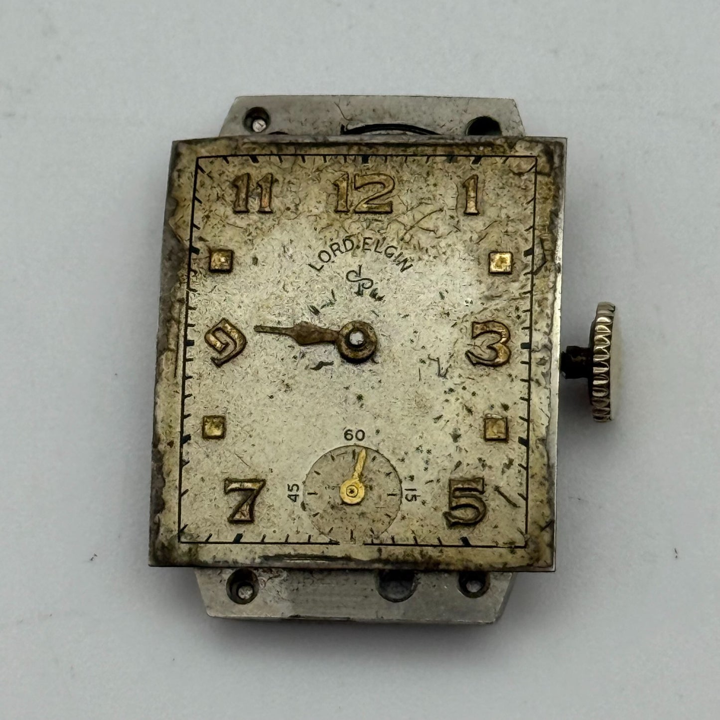 1950 Vintage 15/0s Lord Elgin 626 Model 2 American Watch Movement PARTS REPAIR
