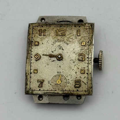 1950 Vintage 15/0s Lord Elgin 626 Model 2 American Watch Movement PARTS REPAIR