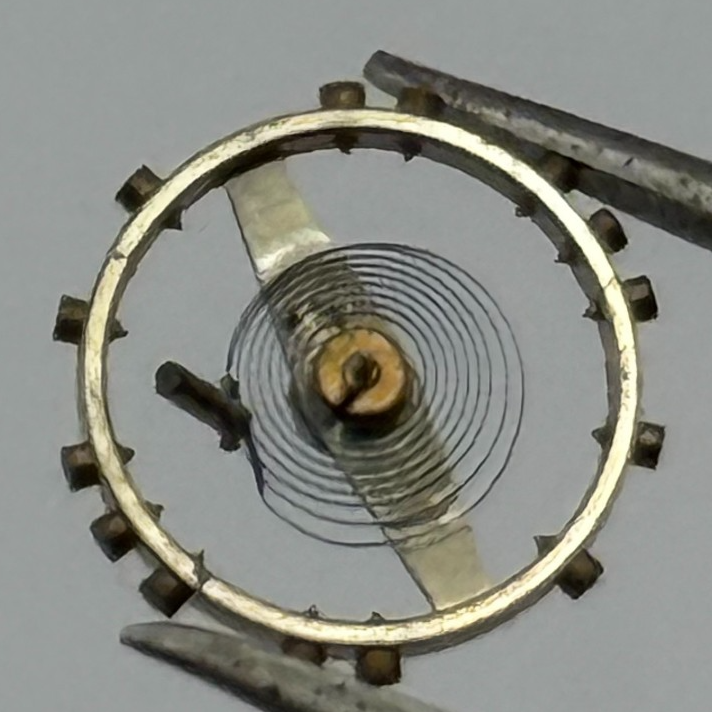FHF 75 Balance Wheel Complete And Spring 5¼’’’ 203 M Watch Movement Parts 