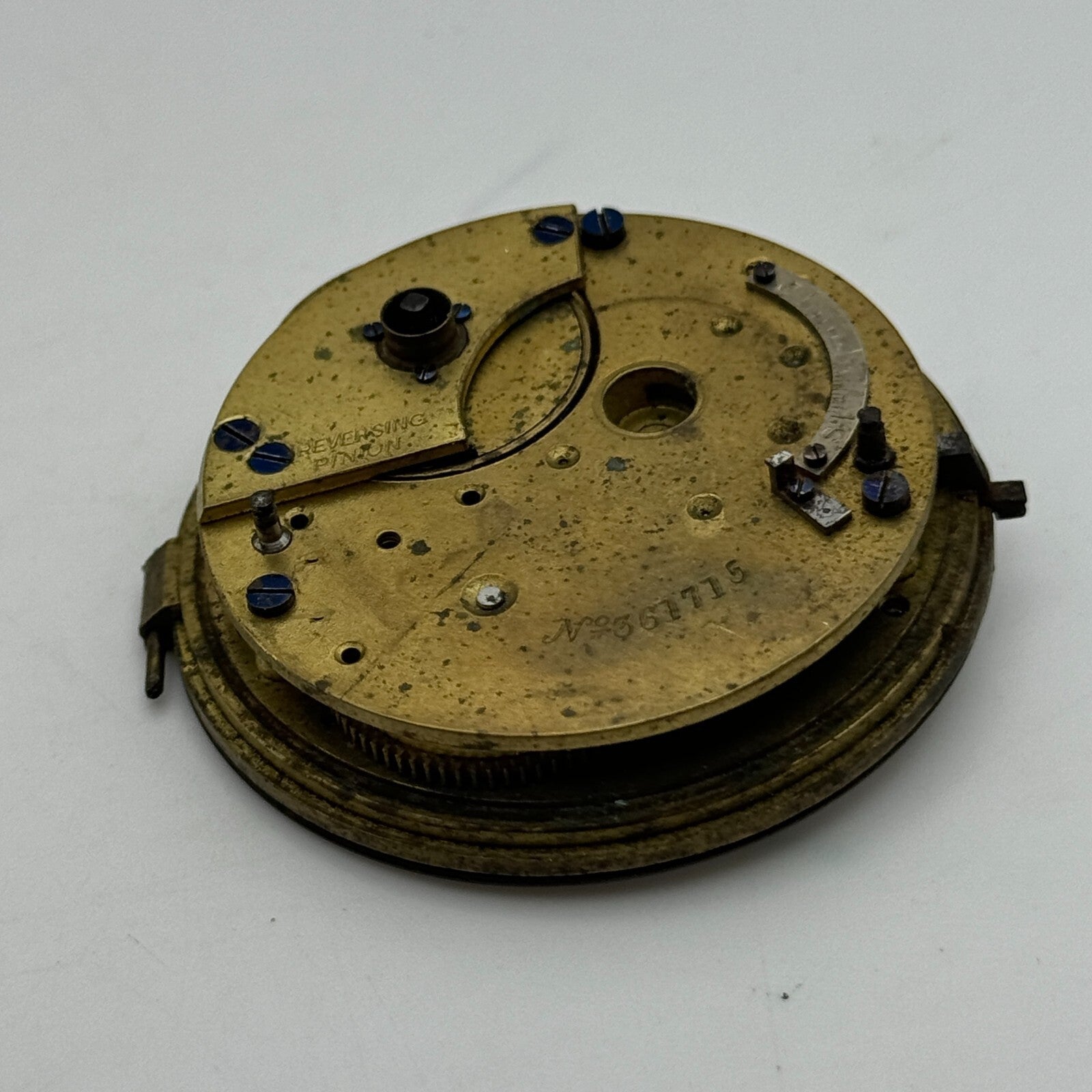 44.7mm Antique J G Graves English Express Lever Pocket Watch Movement PARTS