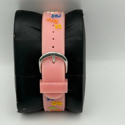 Citron Kids Quartz Watch ABC Alphabet Design Pink Strap Working 27mm New Battery