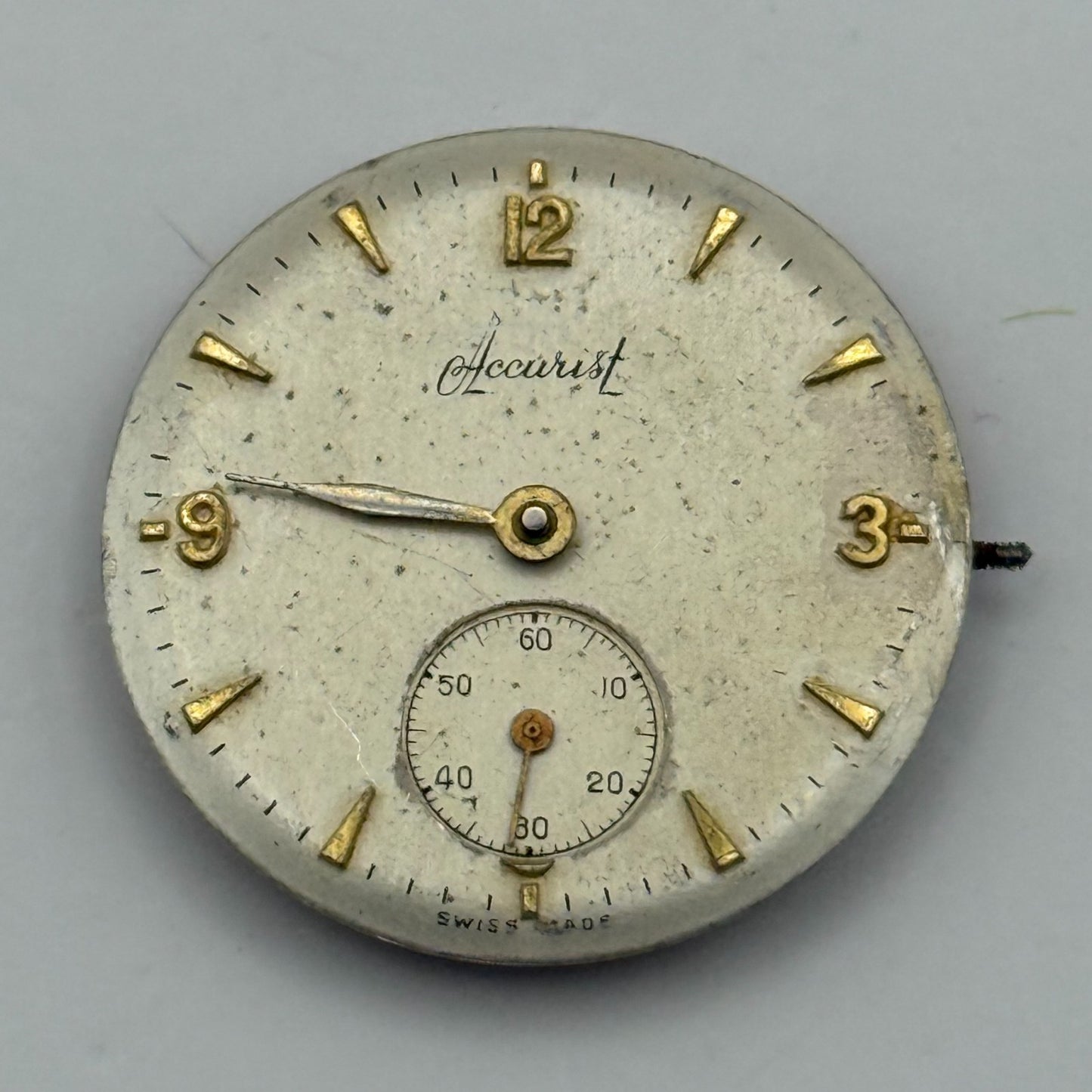 ETA 900 Watch Movement Accurist Manual Wind Vintage Swiss Parts Repair 23.6mm