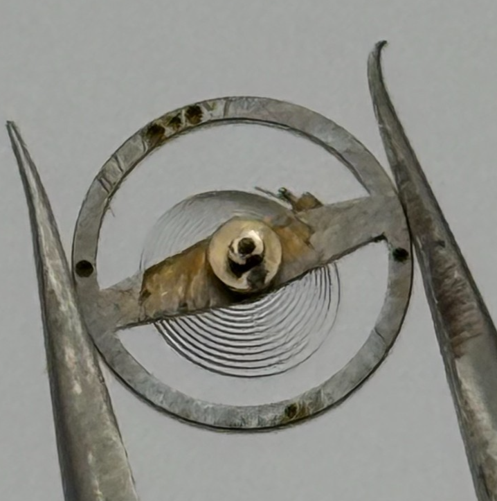 Brac 2021 Balance Wheel Complete And Spring  5¼’’’ 69 M Watch Movement Parts NOS