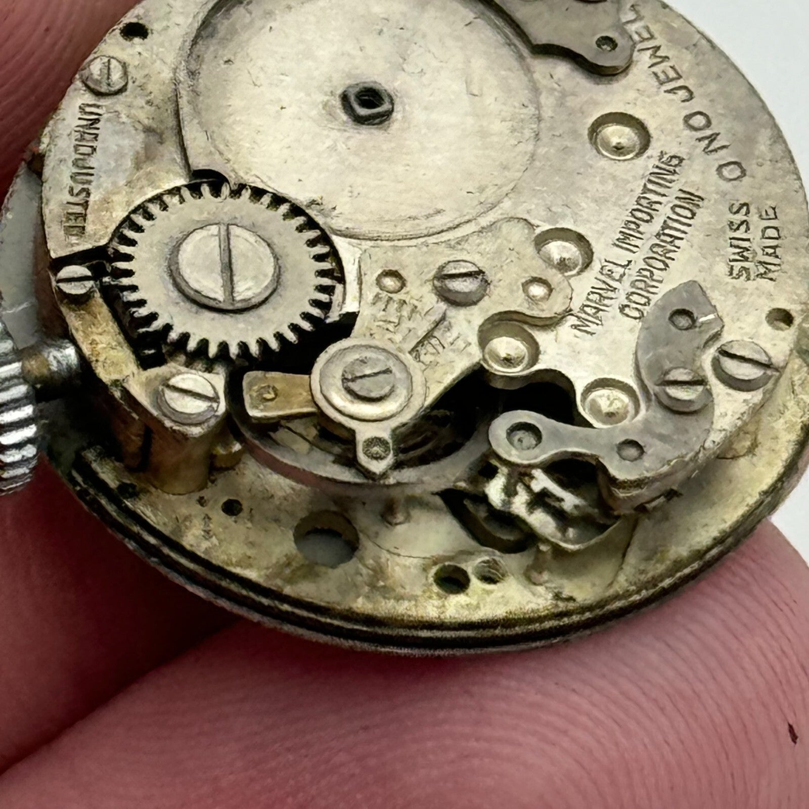 23.6mm Men's Uba Marvel Importing Corporation Manual Wind Watch Movement PARTS