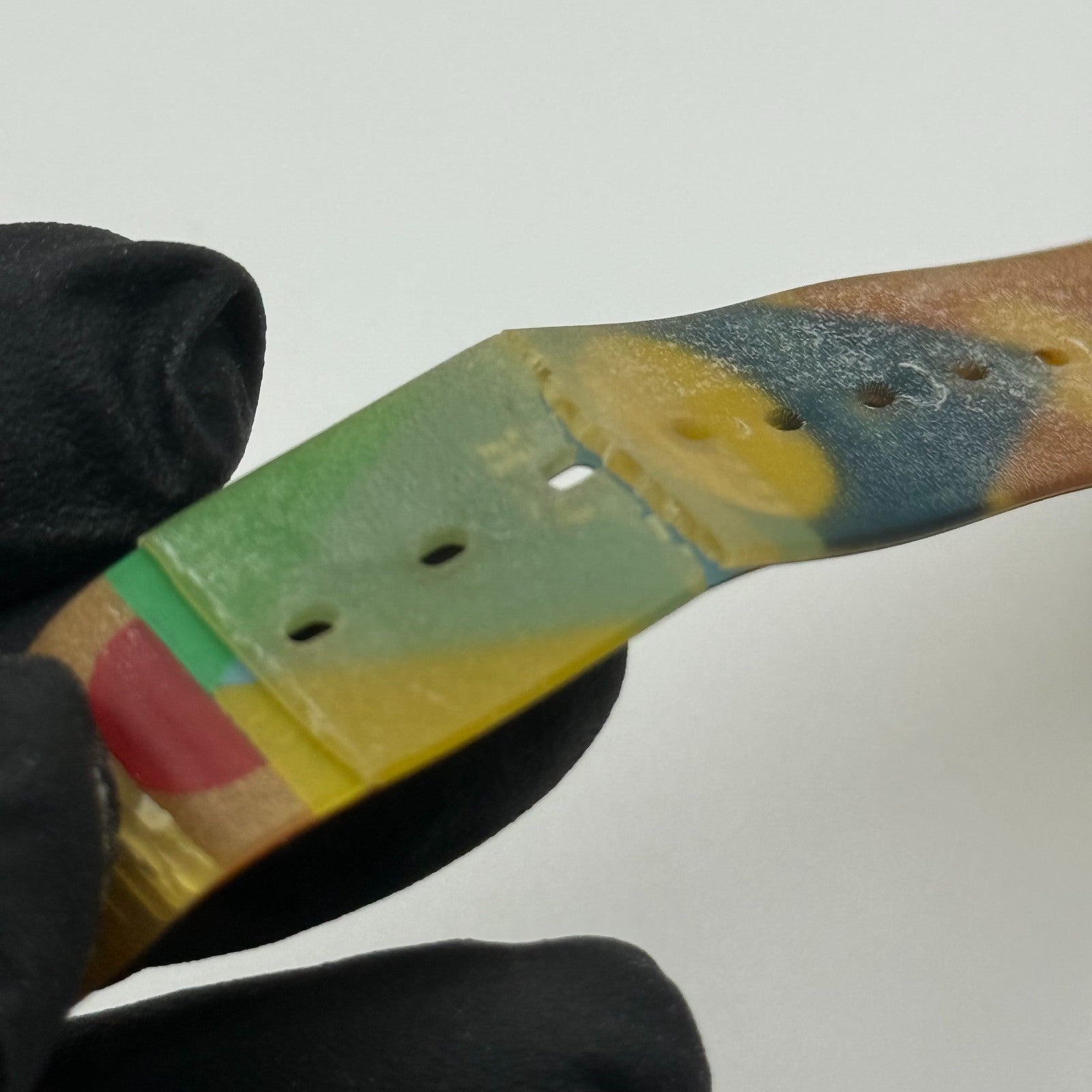 1992 Swatch Gent GN131 Tarot Colorful Strap Quartz Watch Swiss + Box 33mm