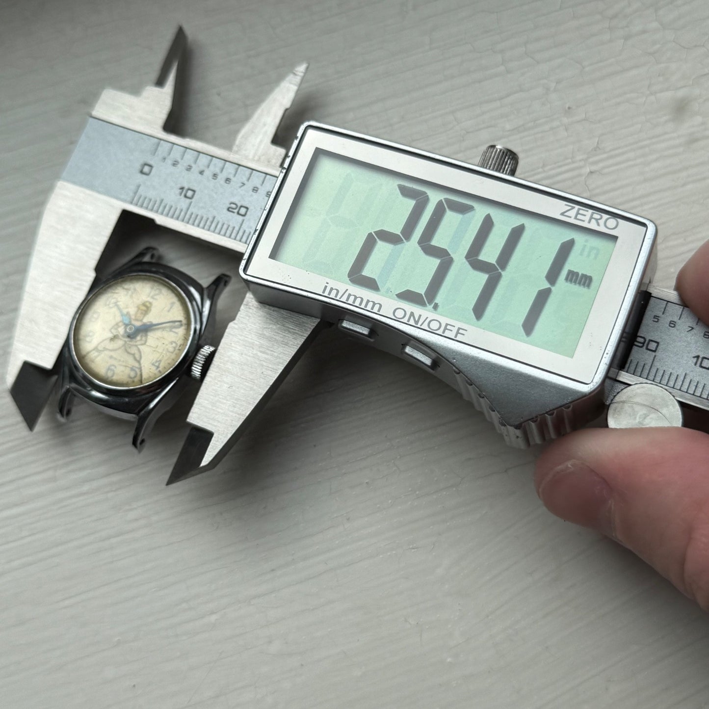 Vintage 1950s Timex Cinderella Great Britain Manual Wind Watch PARTS / REPAIR