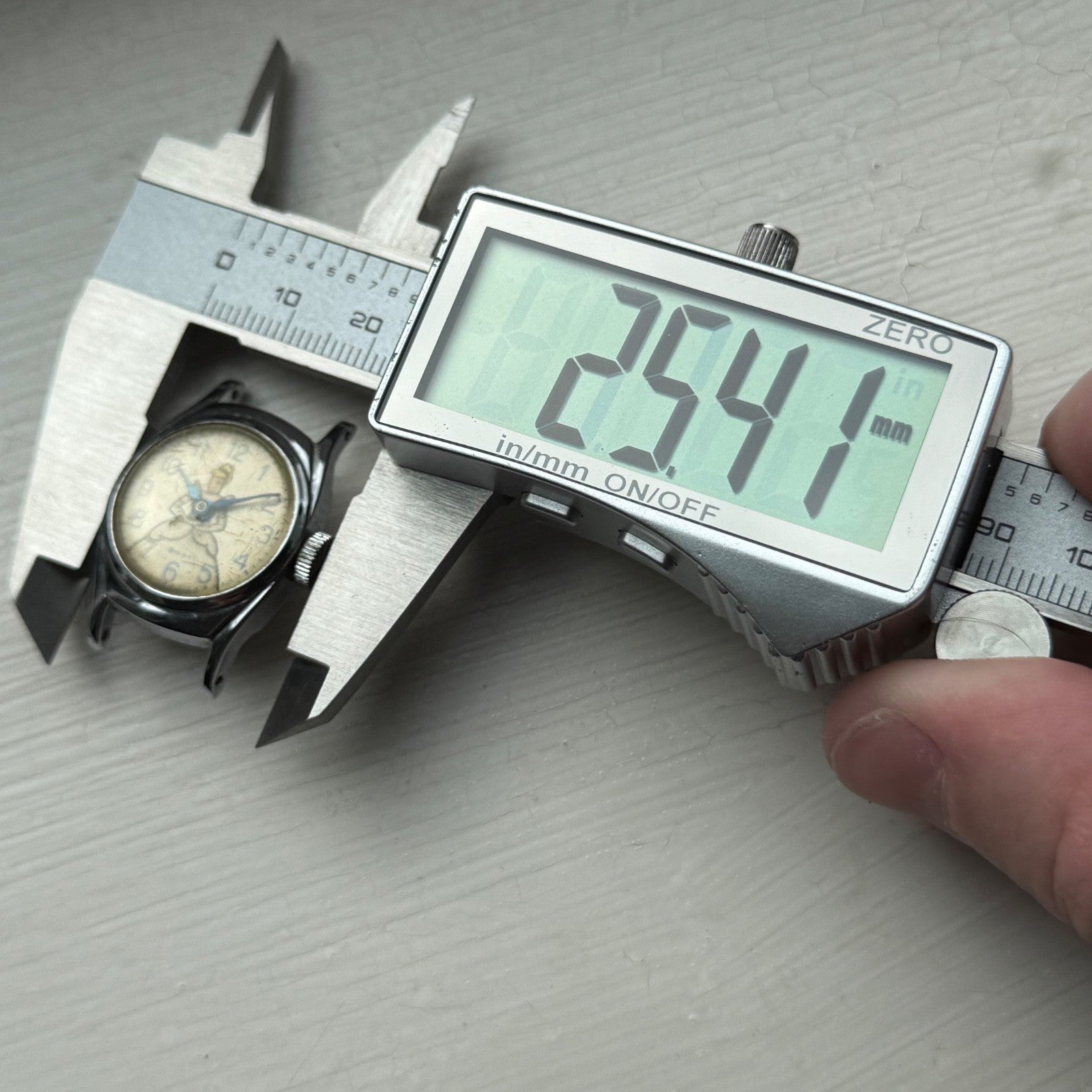 Vintage 1950s Timex Cinderella Great Britain Manual Wind Watch PARTS / REPAIR