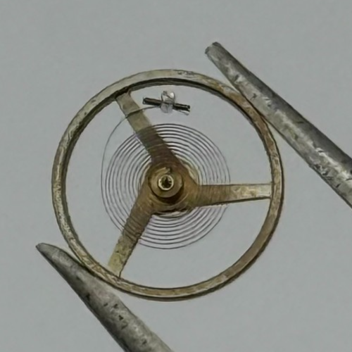 AS 1677 Balance Wheel Complete And Spring 5 1/2’’’ 1417 M Watch Movement Parts