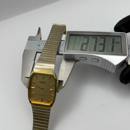 27mm Vintage Parma 17 Jewels Gold Plated Manual Wind Watch FOR PARTS / REPAIR