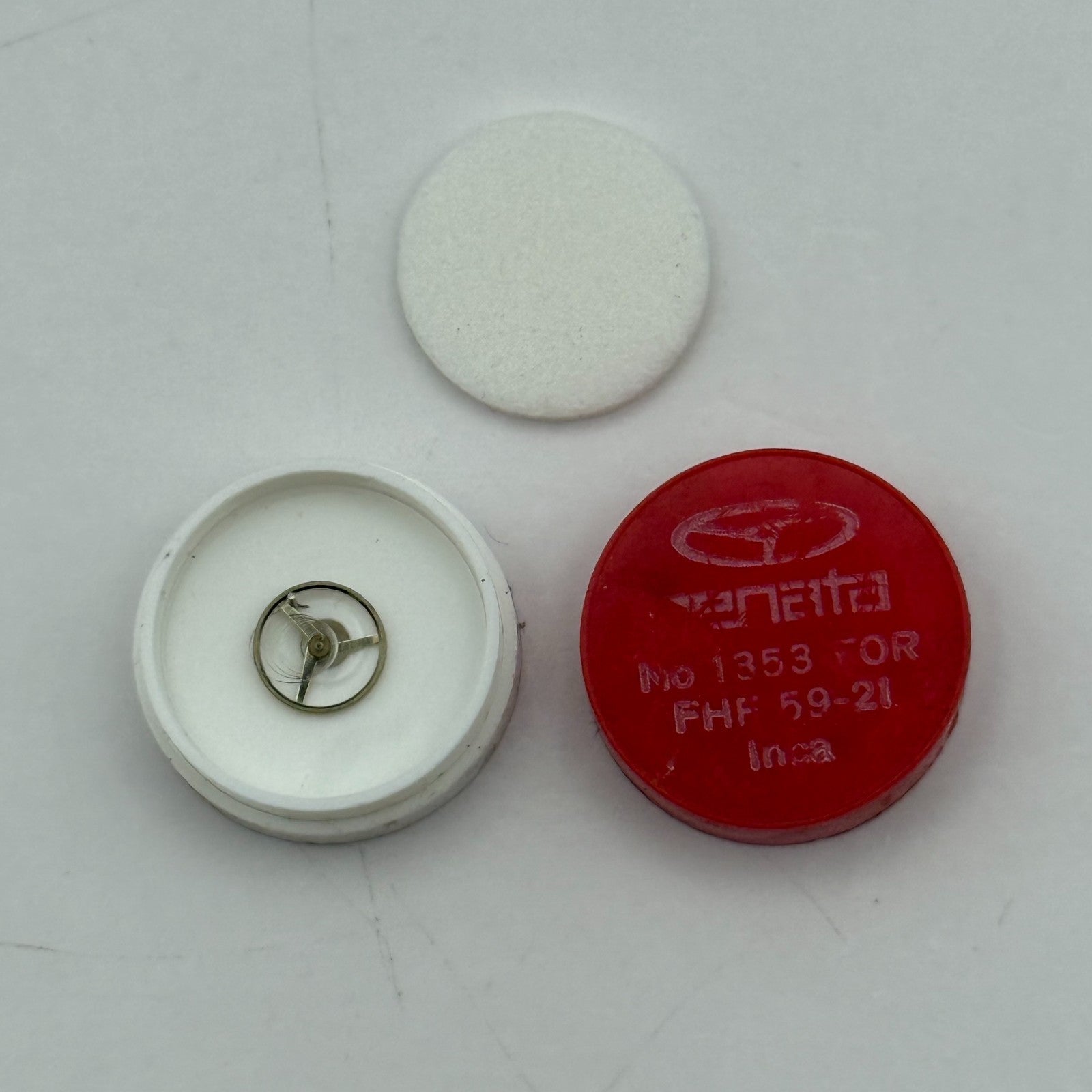 FHF 59-21 Balance Wheel Complete And Spring  1353 Watch Movement Parts 