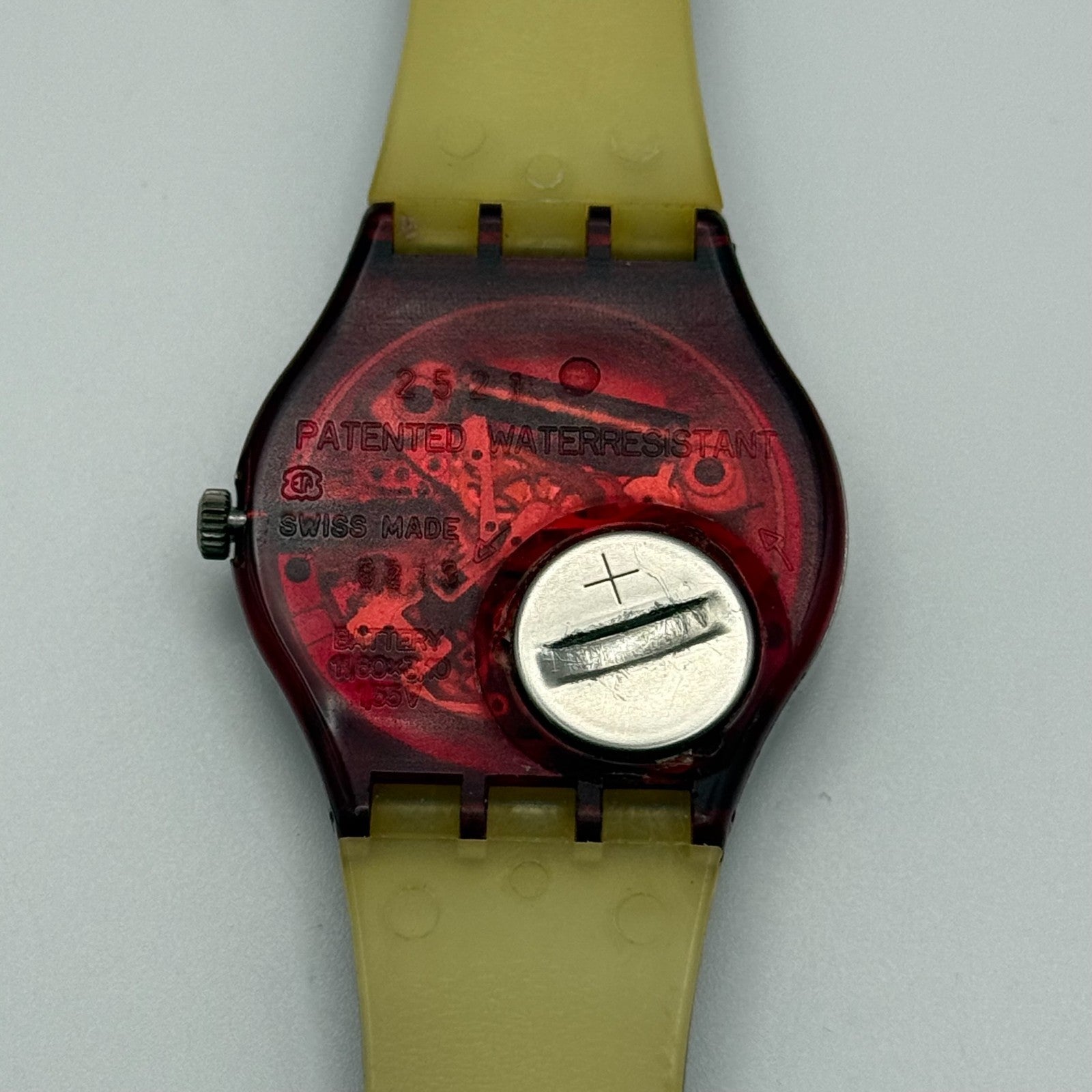 1992 Swatch Taj Mahal India Delhi Blue Strap Quartz Watch Swiss + Box 34mm