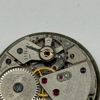 ETA 1080 Watch Movement Rotary 725 Manual Wind Vintage Swiss Parts Repair 23.6mm