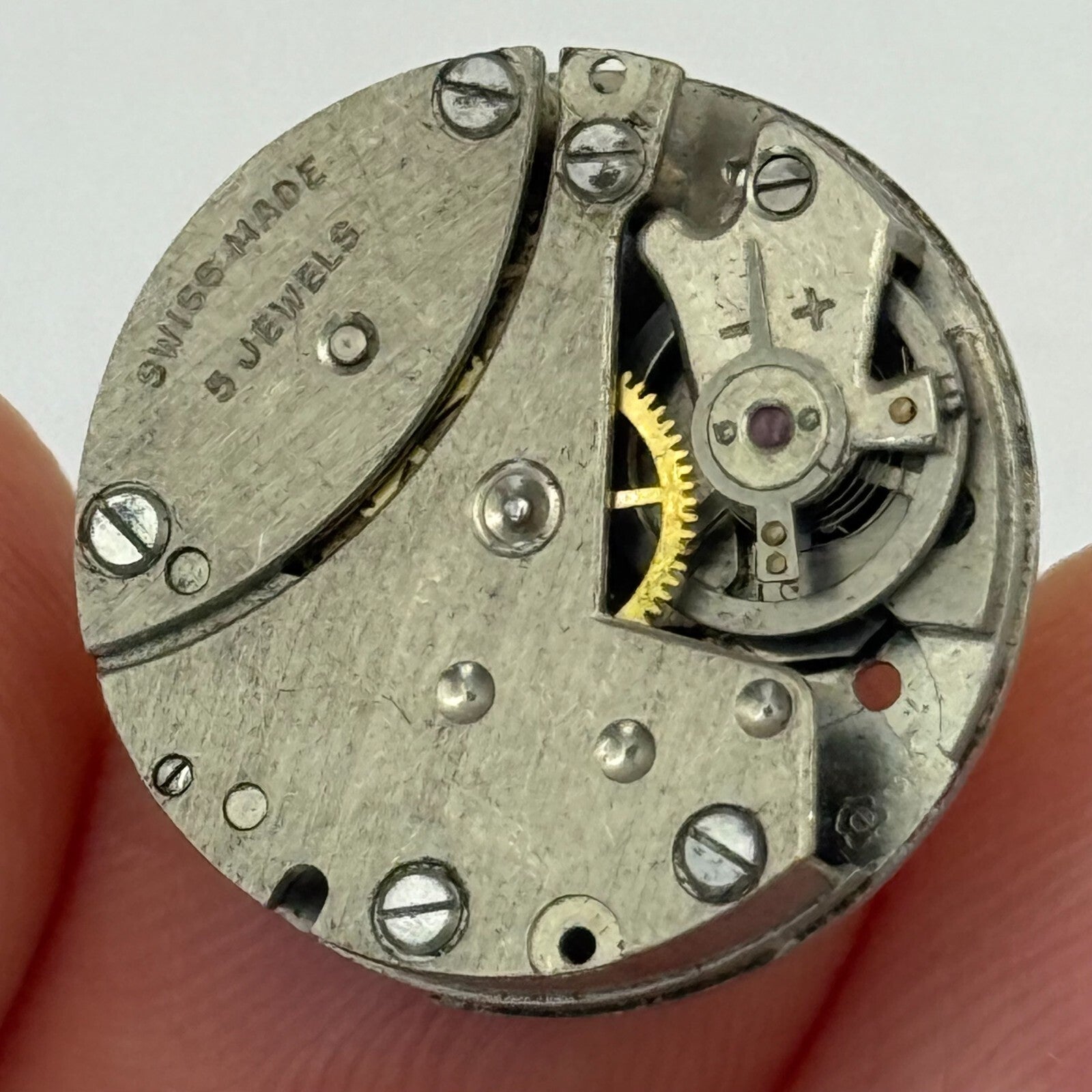 19.7mm Vintage EB 1333 Swiss Made Manual Wind Watch Movement PARTS REPAIR
