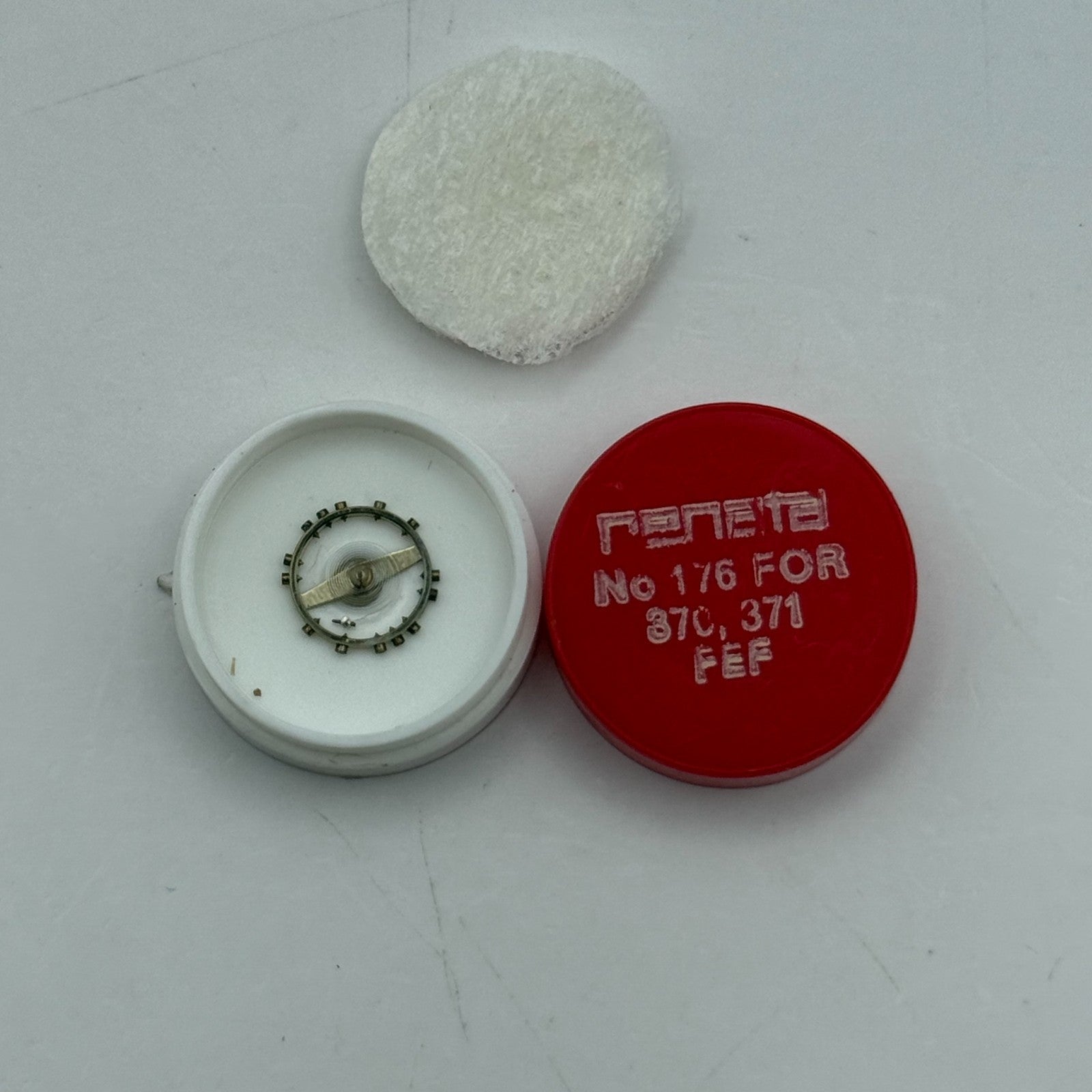 FEF 370 371 Balance Wheel Complete And Spring 176 Watch Movement Parts NOS