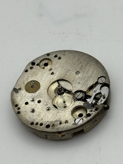 23.7mm Vintage Unidentified 15 jewels trench Manual Wind Watch Movement PARTS