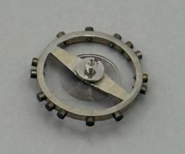 Felsa 4062 Balance Wheel Complete And Spring  1245 M Watch Movement Parts NOS