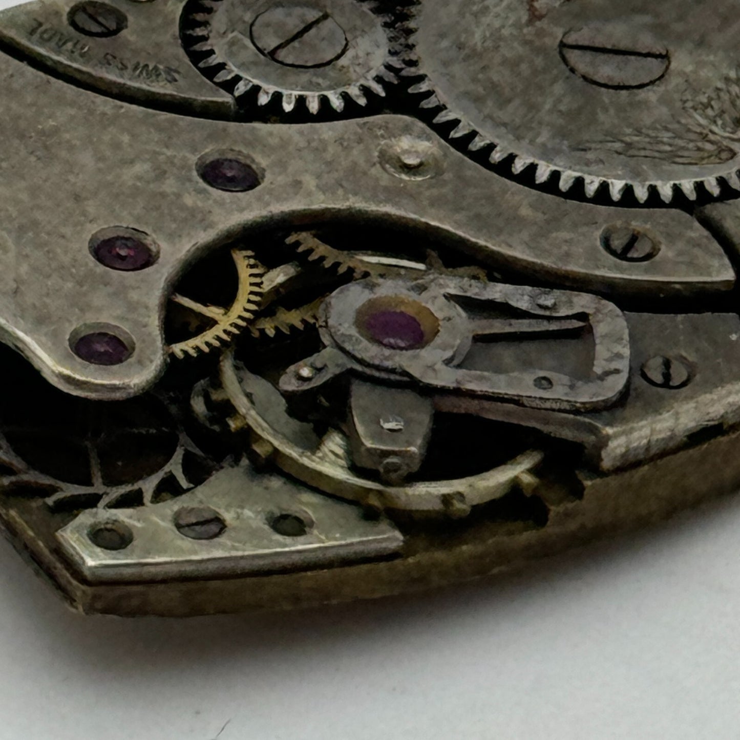 19mm Peseux P Rotary Maximus 15 Jewels Tank Manual Wind Watch Movement PARTS