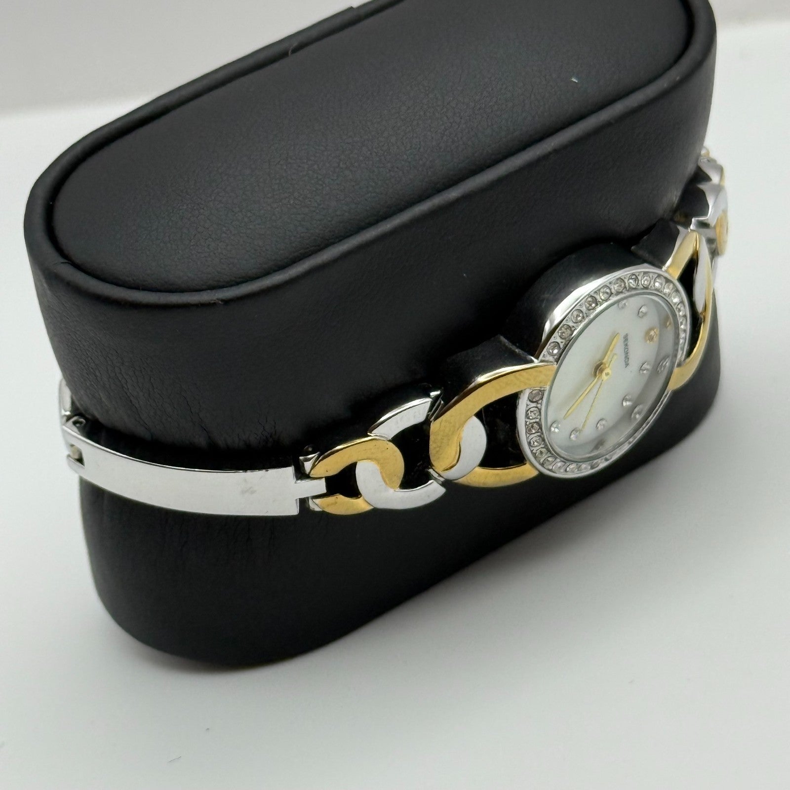 22mm Working Ladies Sekonda Two Tone Jewelled Quartz Japan Watch 6.25 Inches