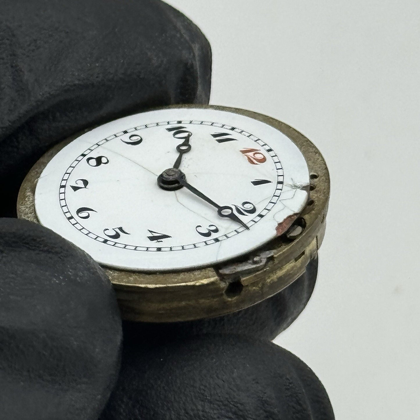 23.5mm Stauffer S S & Co Military Dial Movement Hands Swiss Parts Repair