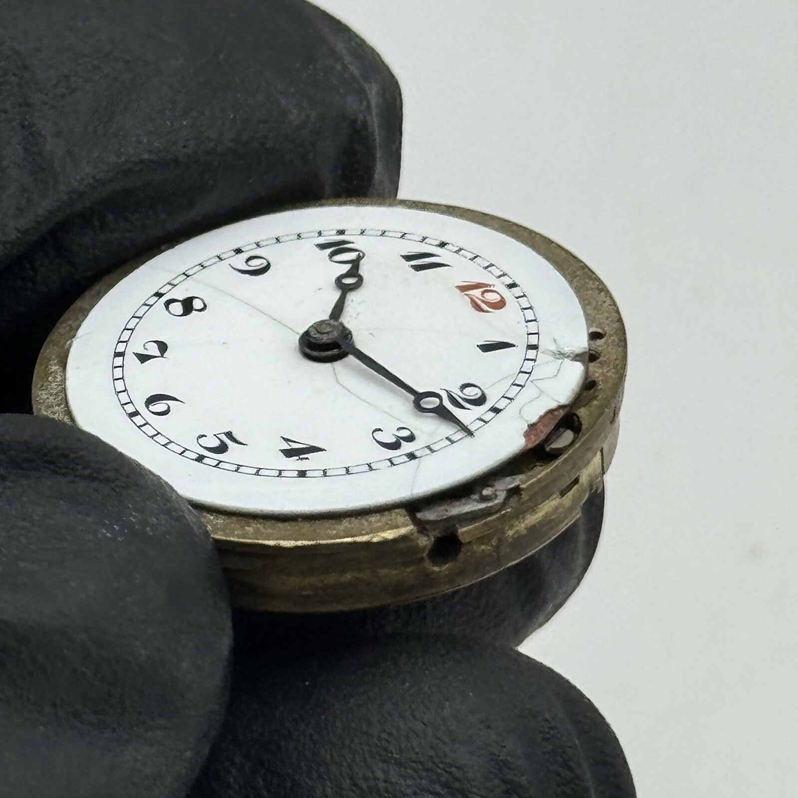 23.5mm Stauffer S S & Co Military Dial Movement Hands Swiss Parts Repair