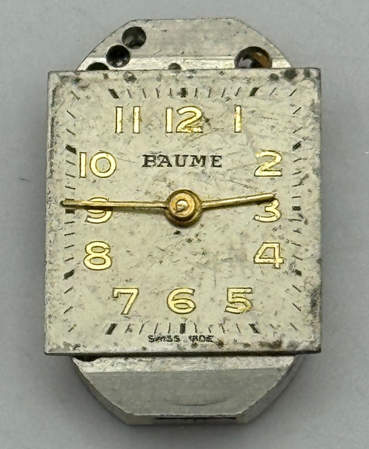12.7mm Ladies Baume 17 Jewels Swiss Manual Wind Watch Movement Vintage PARTS