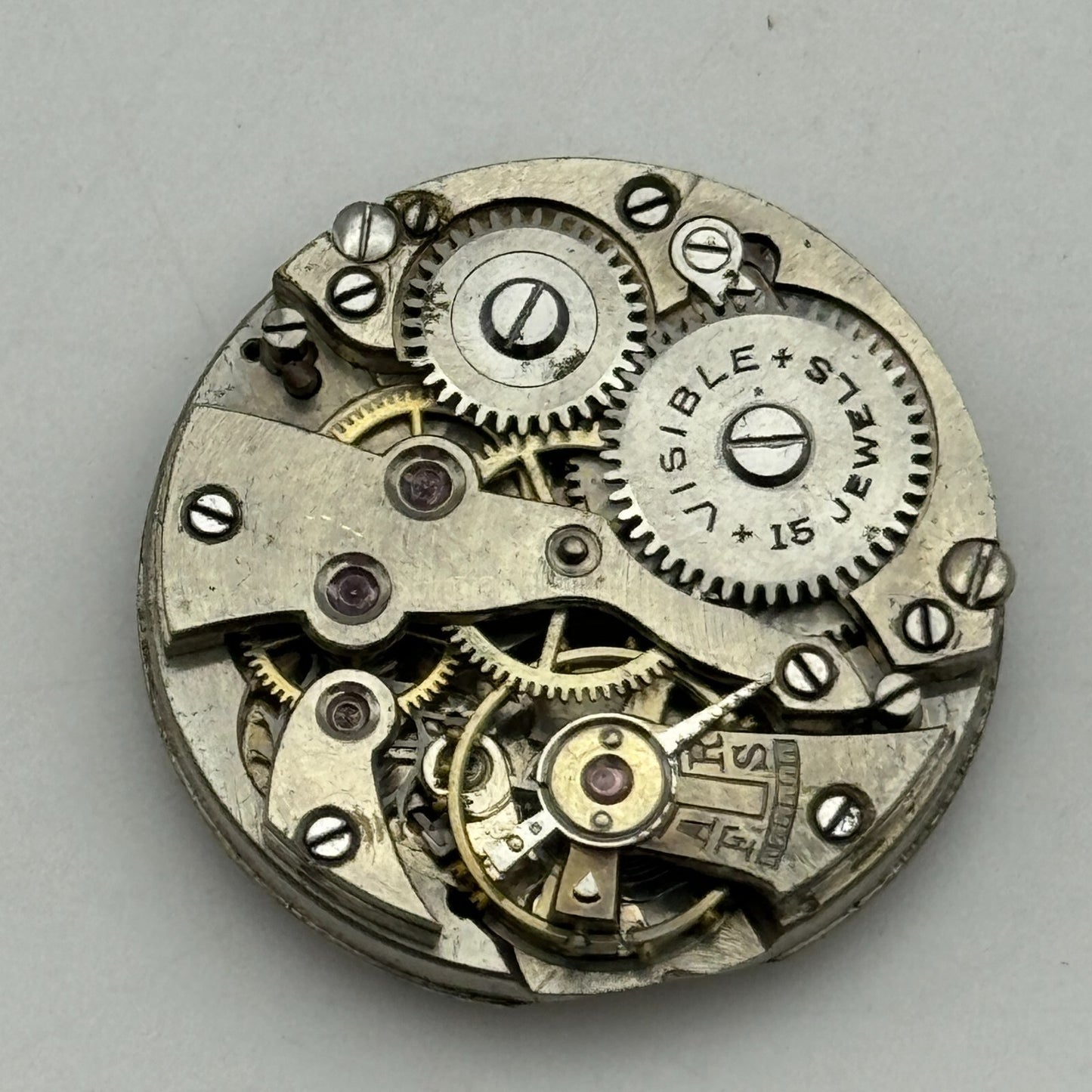 23.6mm Visible Patent 51489 FHF Manual Wind Watch Movement Swiss Vintage PARTS