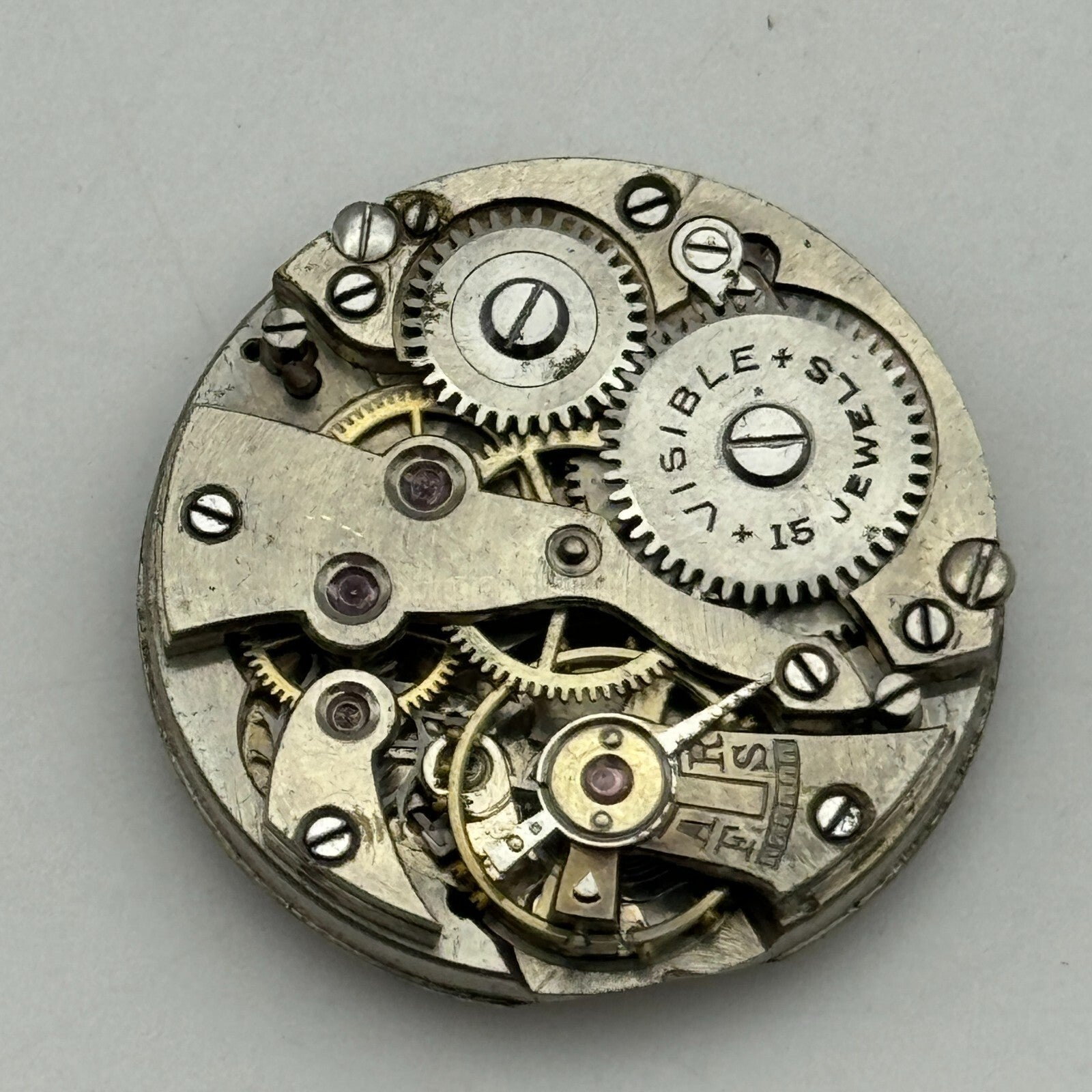 23.6mm Visible Patent 51489 FHF Manual Wind Watch Movement Swiss Vintage PARTS