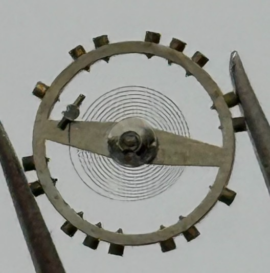 AS 970 Balance Wheel Complete And Spring 28 M Watch Movement Parts NOS