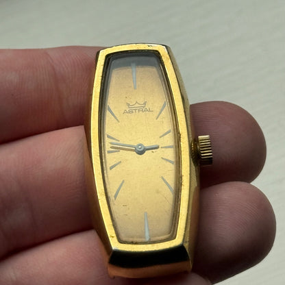 20mm Vintage Astral Rectangle Ronda RL 5101 Manual Wind Watch PARTS / REPAIR