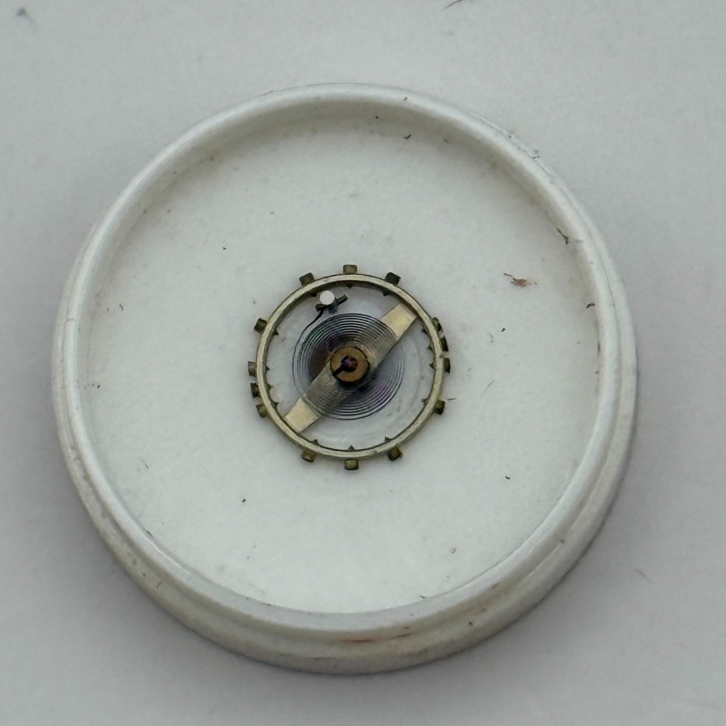 Peseux 100 Balance Wheel Complete And Spring  5¼’’’ 275 Watch Movement Parts NOS