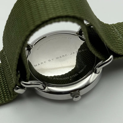 Marc by Marc Jacobs Men's Quartz Watch Black Dial Green Strap 36mm PARTS REPAIR