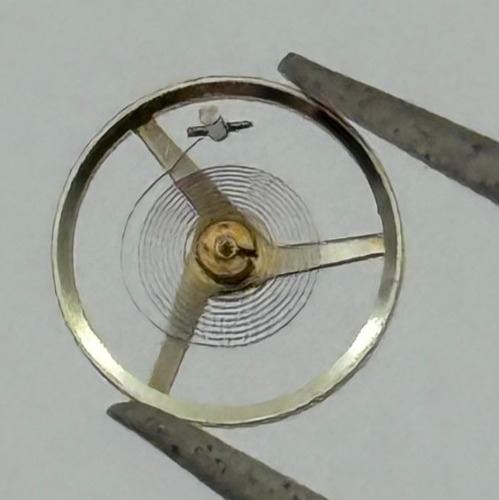 FEF 6620 Balance Wheel Complete And Spring 5½''' 1449 M Watch Movement Parts NOS