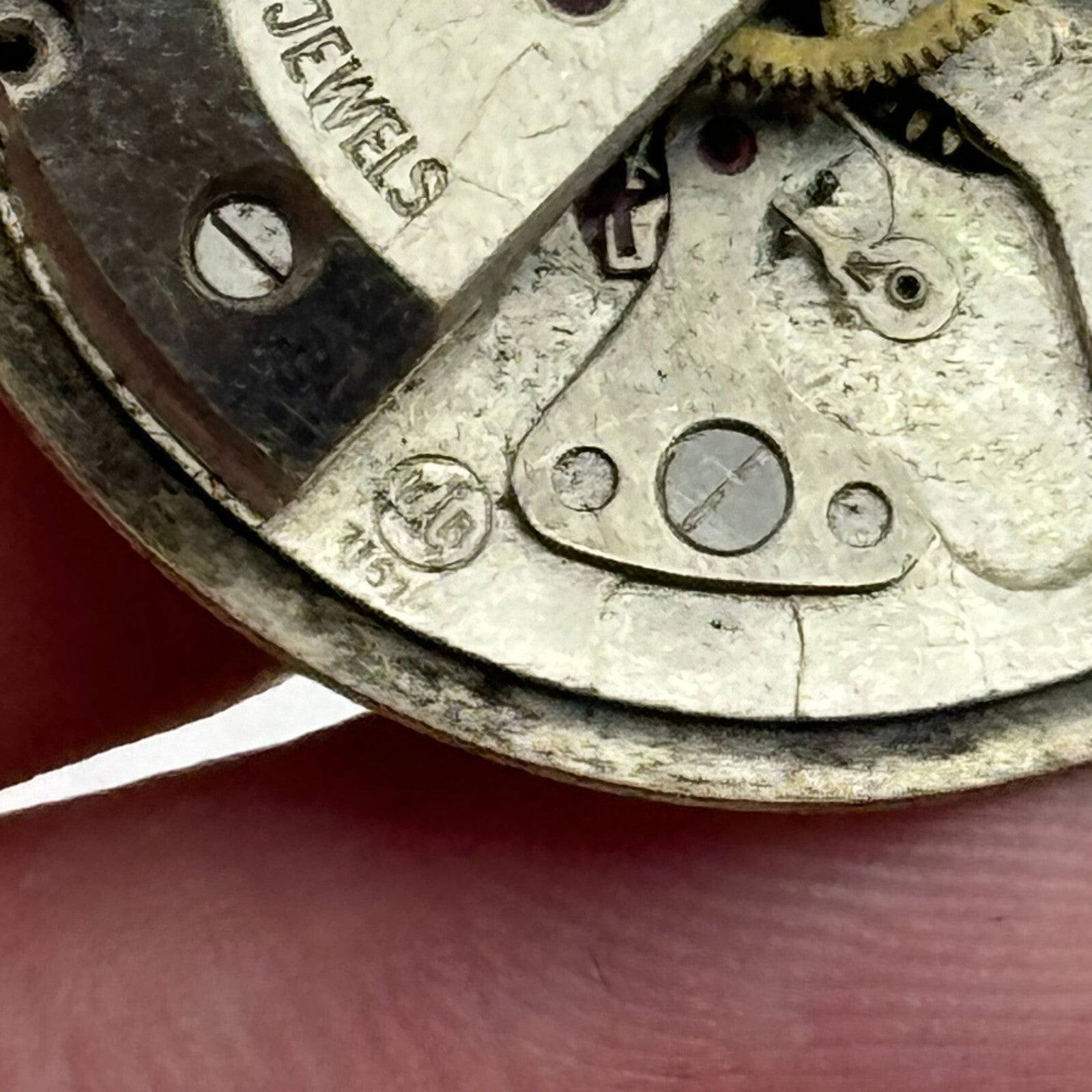 25.8mm Yeoman Mens HB Hermann Becker 1161 Manual Wind Watch Movement PARTS SPARE