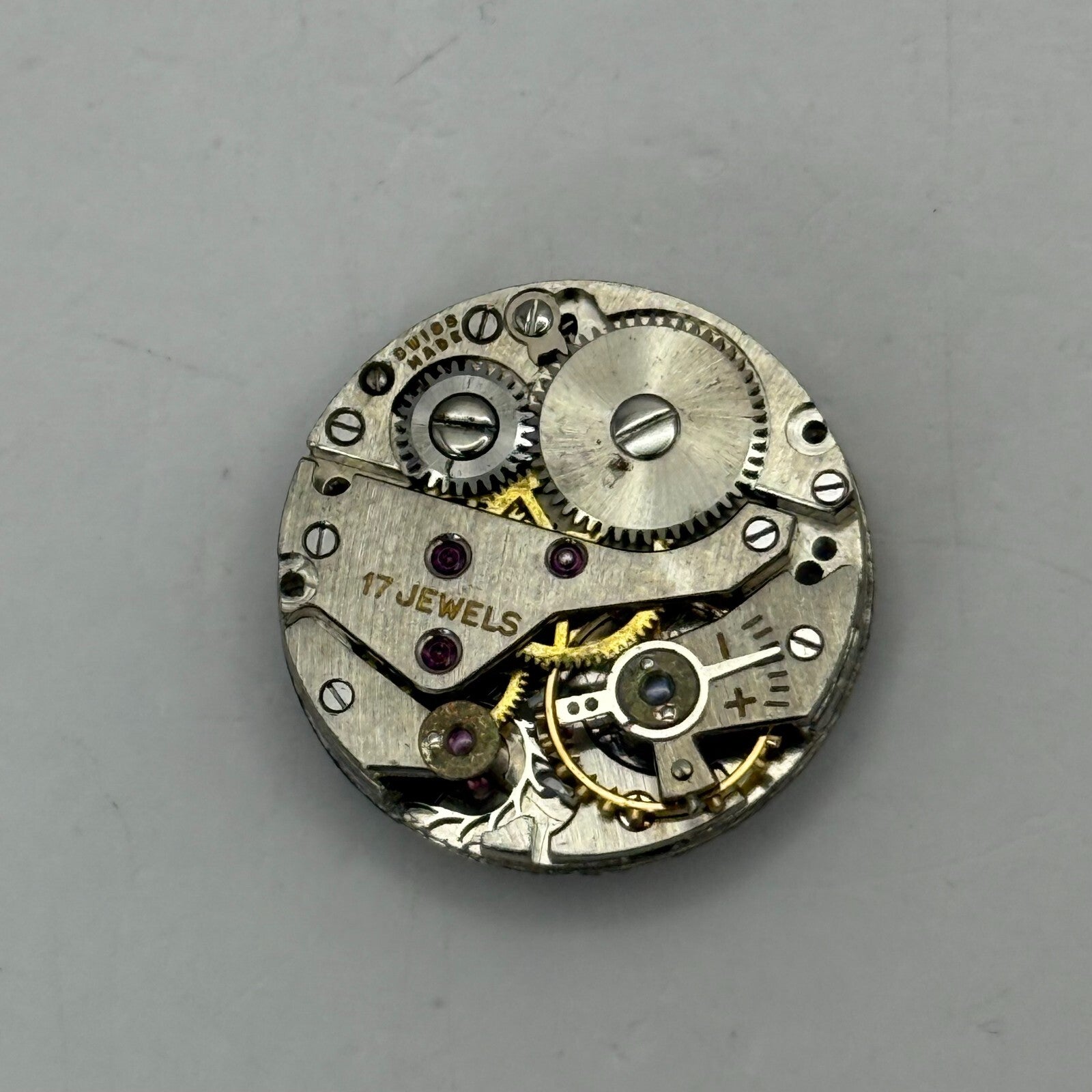 19.7mm Vintage AS 970 Swiss 17 Jewels Manual Wind Watch Movement PARTS REPAIR