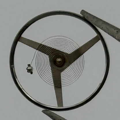 Peseux 320 Balance Wheel Complete And Spring  1076 M Watch Movement Parts 