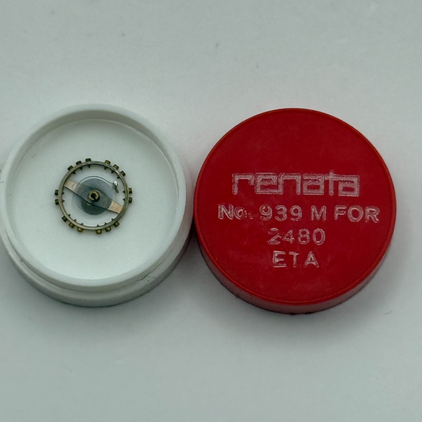 ETA 2480 Balance Wheel Complete And Spring 939 M Watch Movement Parts NOS 