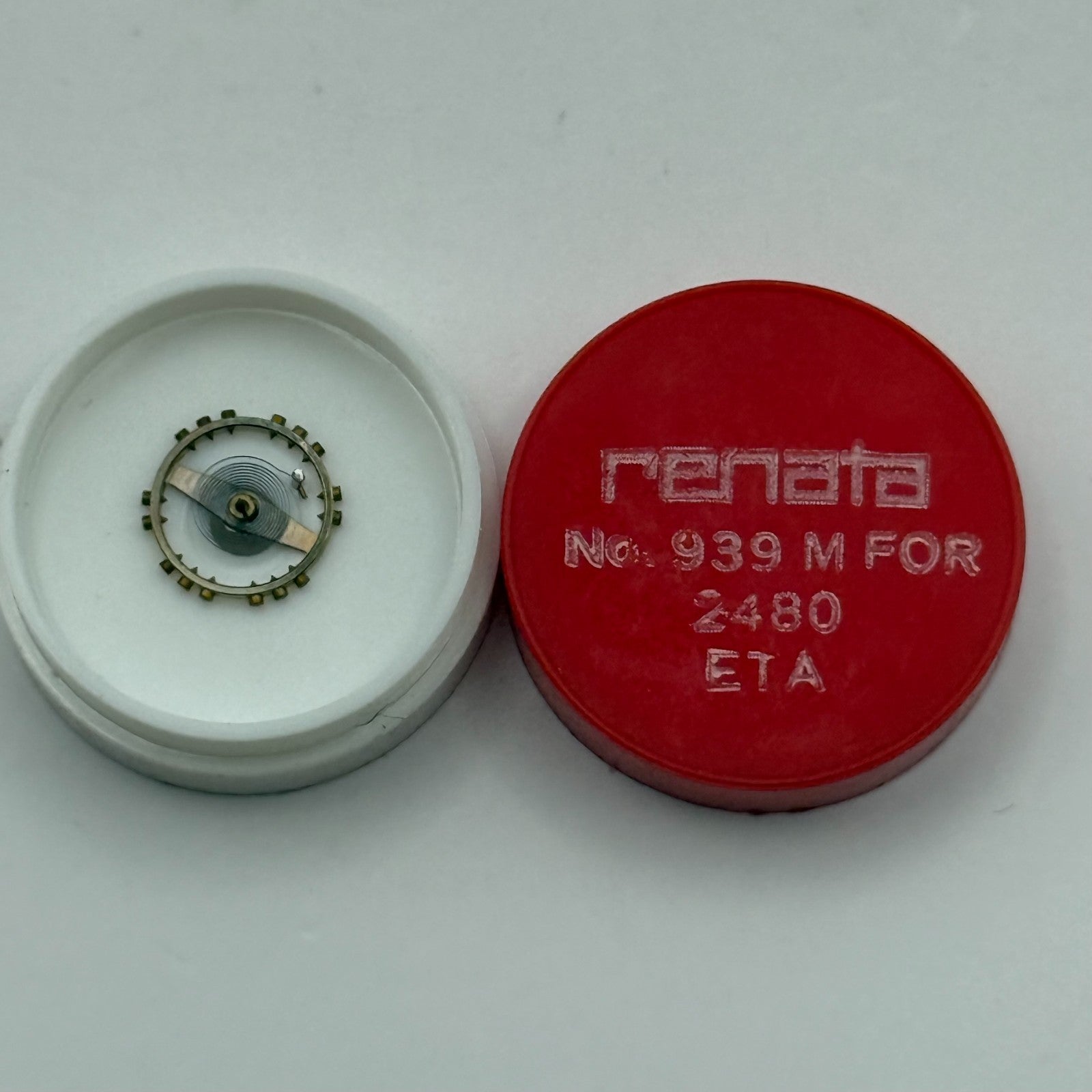 ETA 2480 Balance Wheel Complete And Spring 939 M Watch Movement Parts NOS 
