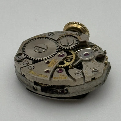 12.8mm Bulova Ladies 5AC Manual Wind Swiss 17 Jewels Watch Movement PARTS SPARES