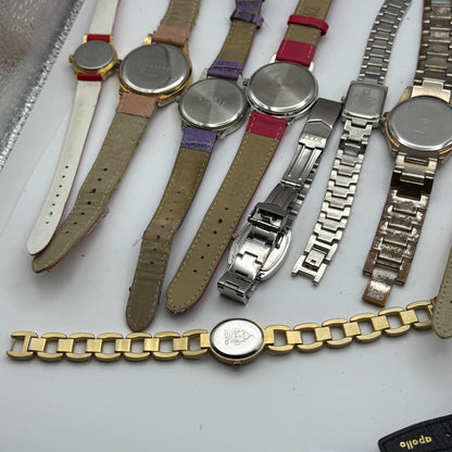 Bundle Of 16 Quartz Watches Modern / Vintage Untested Parts / Repair / Crafts