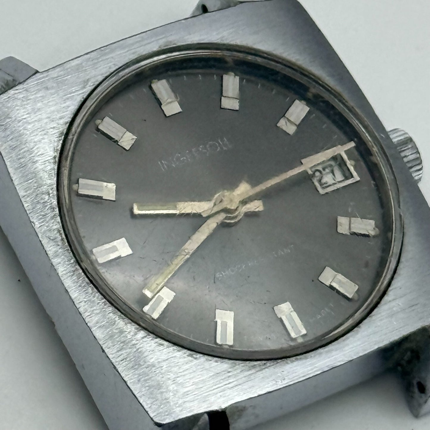 33mm Men’s Vintage Ingersoll Sea Lion Ronda RL 1215-21 Swiss Watch PARTS