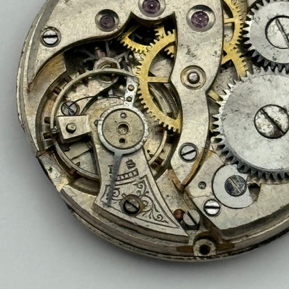 15 Jewels Trench Swiss Watch Movement Marvin 362 ? Vintage Parts Repair 29.8mm