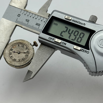 25mm Dreadnought Balance Ok Trench Watch Movement 15 Jewels Vintage Swiss PARTS