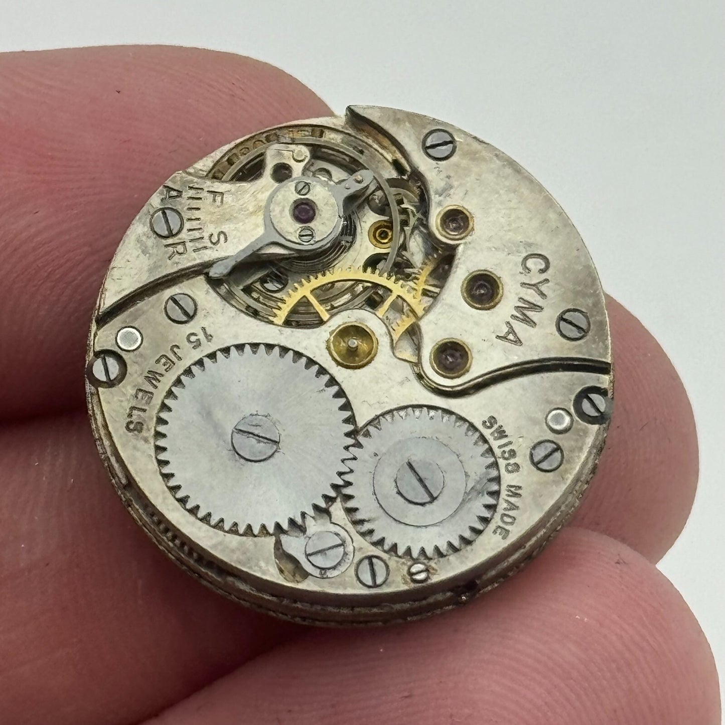 23.6mm Cyma Ref . 030 Manual Wind Watch Movement Swiss Vintage PARTS SPARES