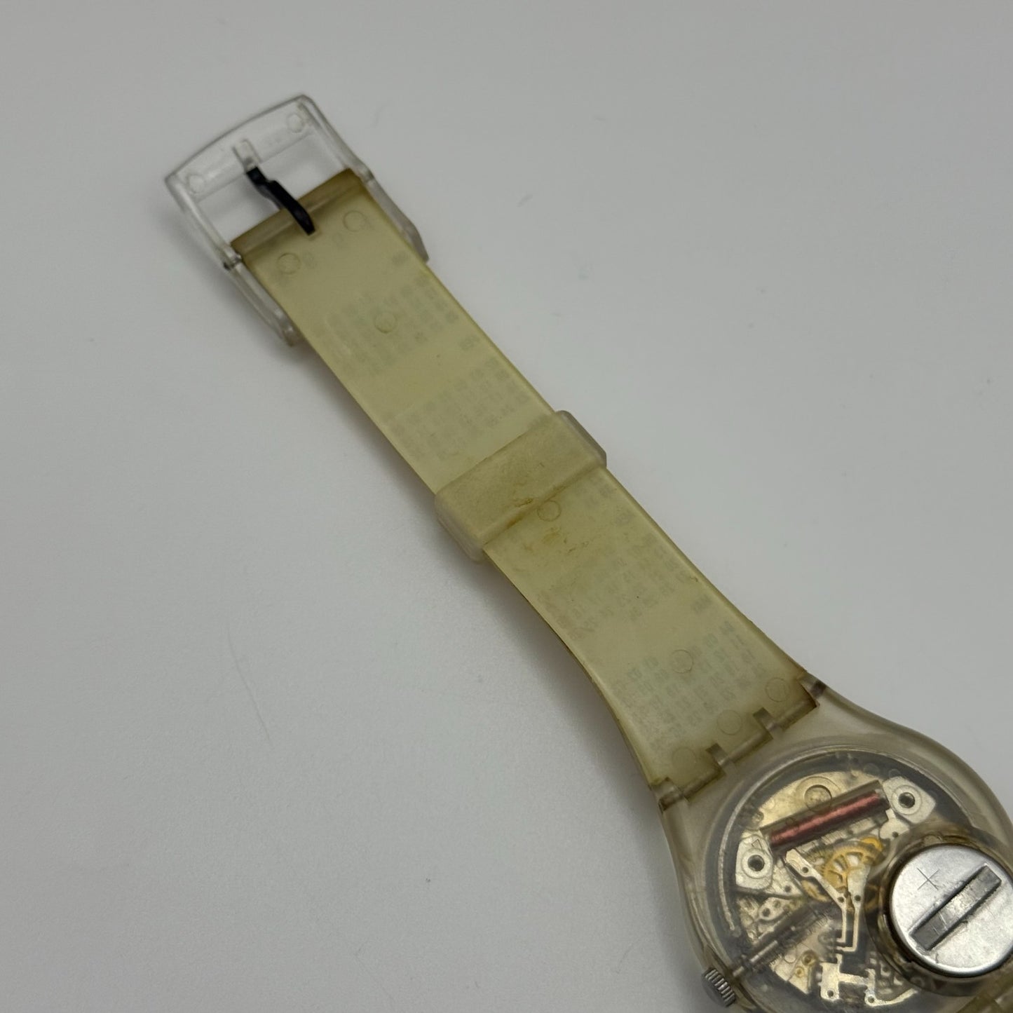 1998 Swatch Calendarium GK726 Quartz Watch Date White Dial Swiss + Box 33mm