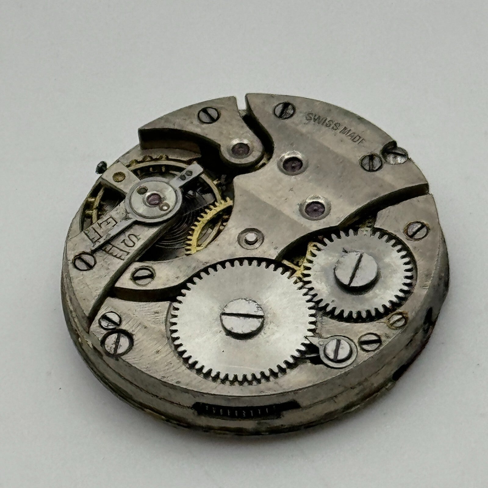 25.1mm Men's Unidentified Swiss Sub Seconds Trench Manual Wind Watch Movement