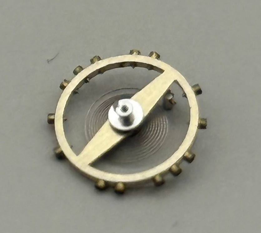 AS 970 Balance Wheel Complete And Spring 8¾’’’  27 M Watch Movement Parts NOS